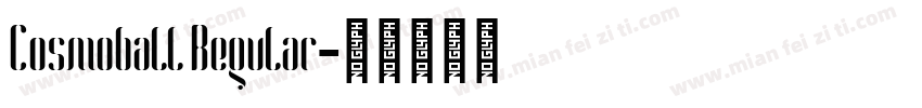 Cosmoball Regular字体转换